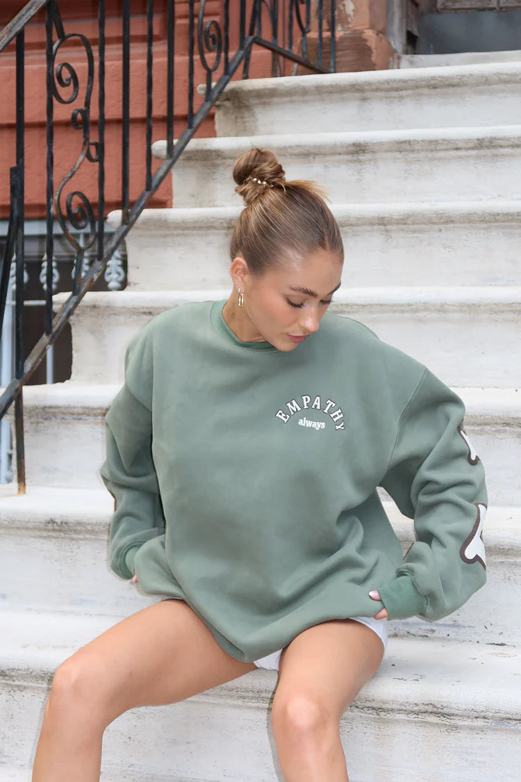 Empathy sweatshirt deals green