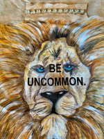 LION BE UNCOMMON DISTRESSED TSHIRT