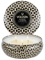 CANDLE.  VOLUSPA TIN AMBER SCENT