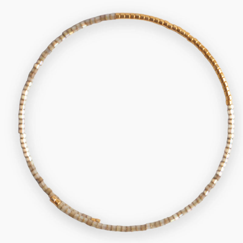 NORAH BEADED BANGLE SMOKY QUARTZ