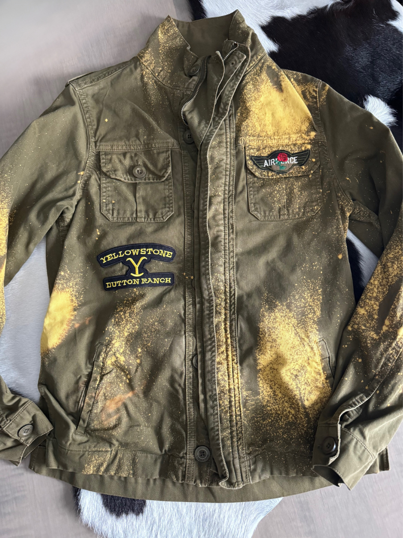 BLEACHED MILITARY COUNTRY LEGENDS JACKET