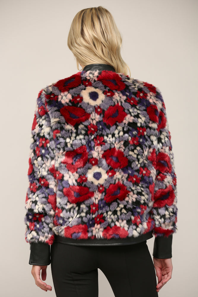 LONDON FAUX FUR LEATHER JACKET
