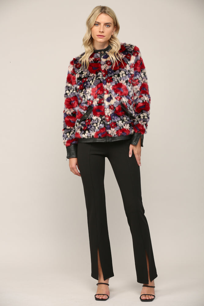 LONDON FAUX FUR LEATHER JACKET