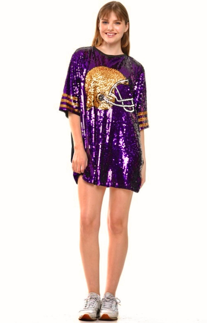 PURPLE PRIDE SEQUIN TUNIC