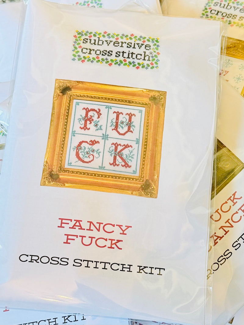 F U # & CROSS STITCH KIT