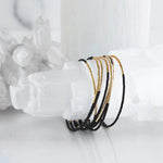 NORAH BEADED BANGLE BLACK