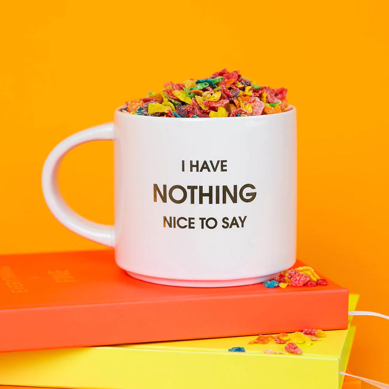 I HAVE NOTHING NICE TO SAY METALLIC GOLD MUG