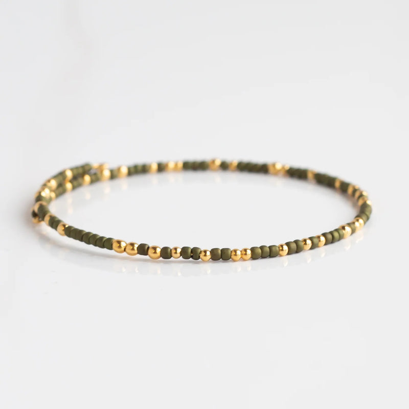 CONFETTI BANGLE OLIVE