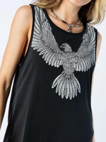 BLACK EAGLE WINGS TANK WITH STUDS