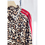 DIAMOND LEOPARD BUTTON UP