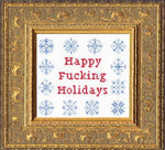 HAPPY F HOLIDAYS CROSS STITCH