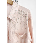 BLUSH DIAMOND BUTTON UP