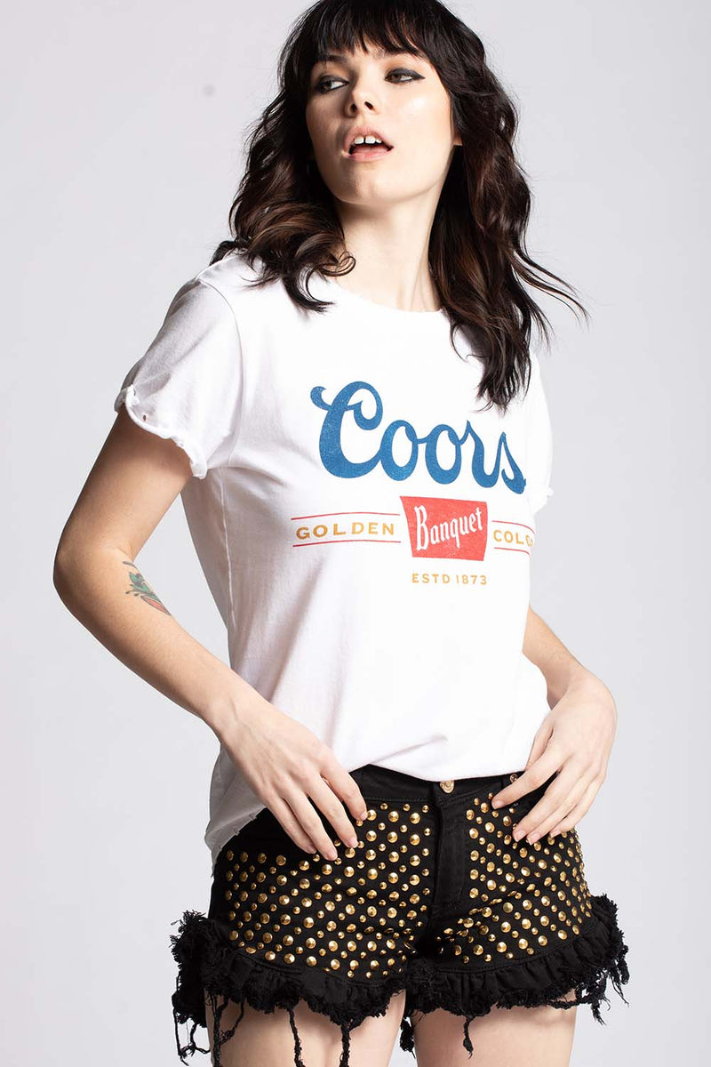 COORS BANQUET TEE WHITE