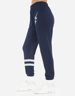 ALANA CRACKED LIGHTNING BOLT CROP PANT