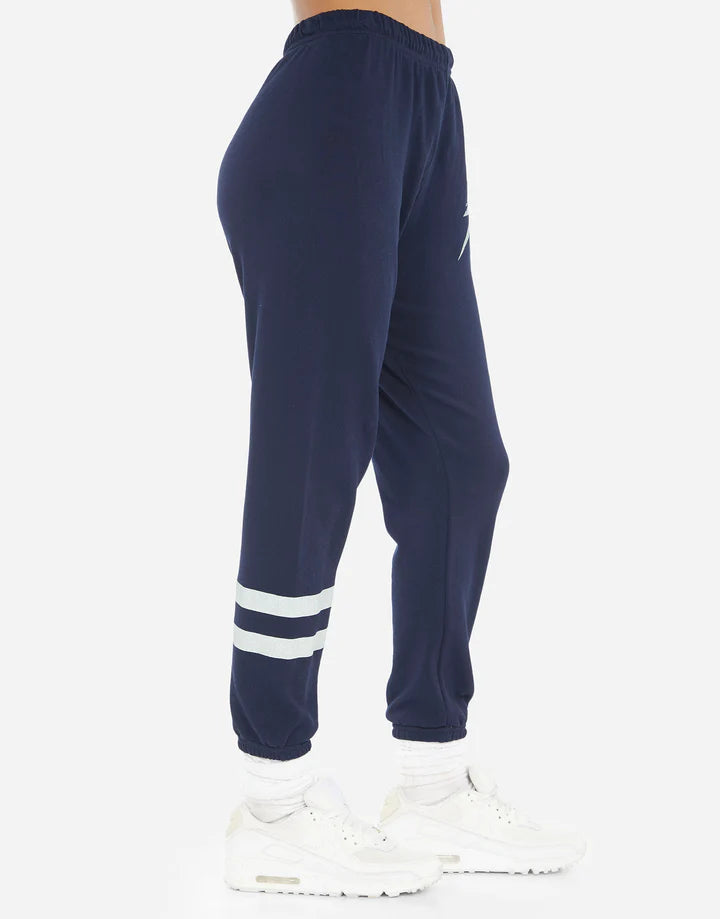ALANA CRACKED LIGHTNING BOLT CROP PANT