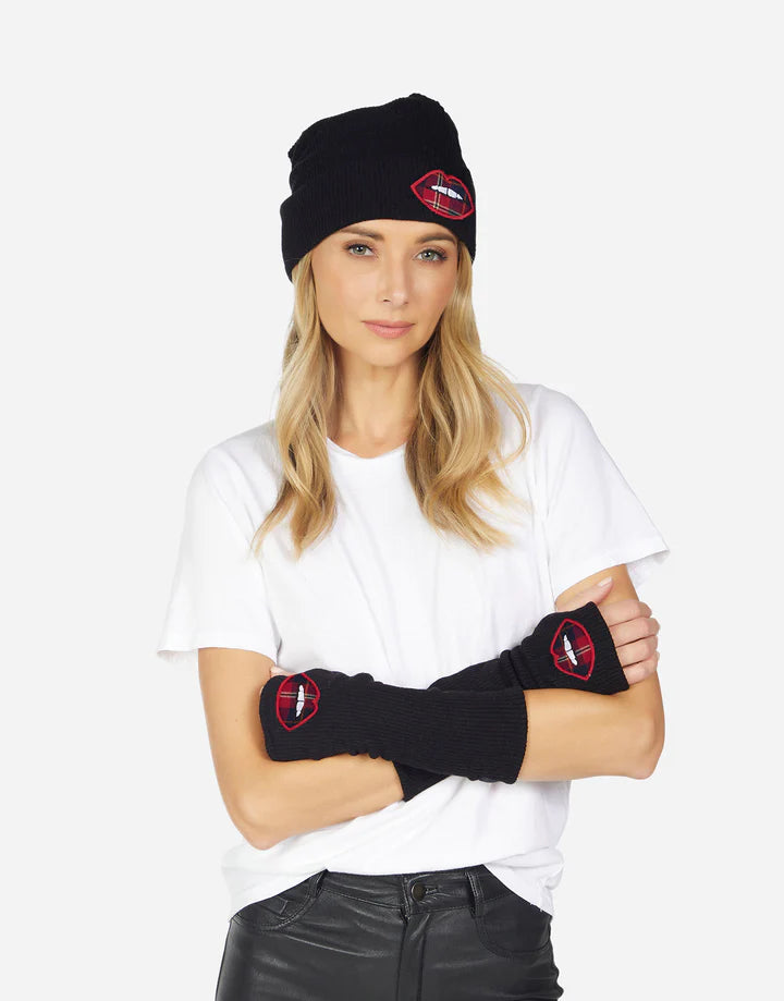 MEILANI PLAID LIP ARM WARMERS