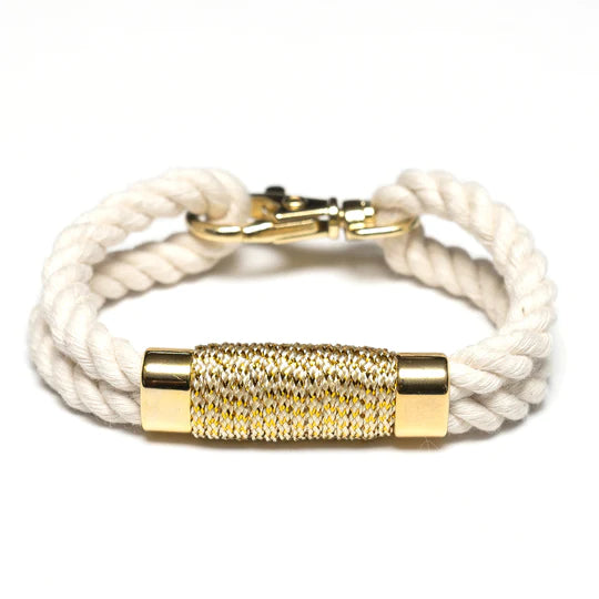 TREMONT IVORY METALLIC GOLD BRACELET