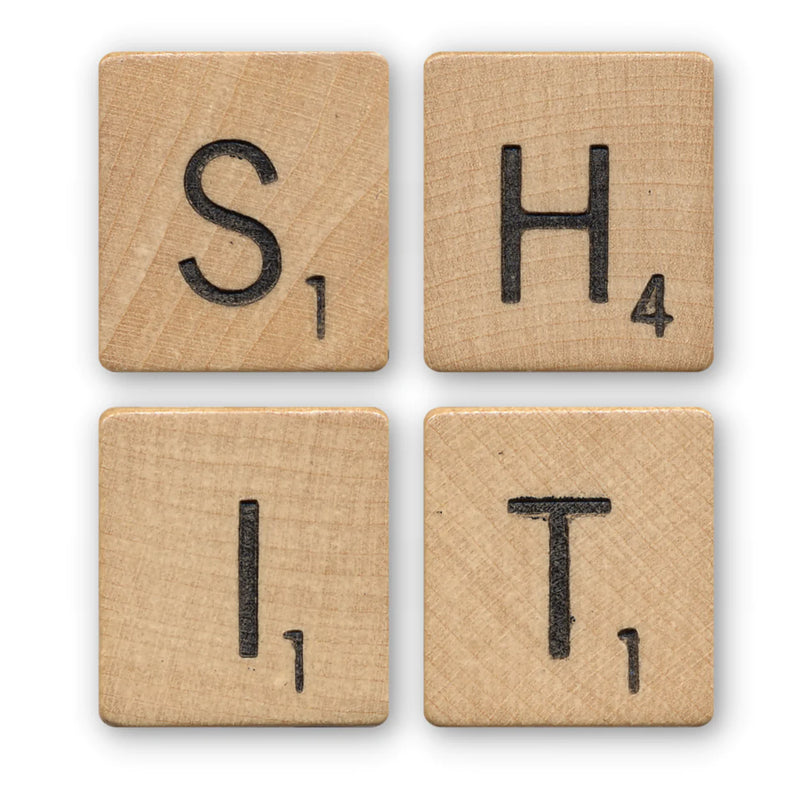 SHIT SCRABBLE COASTER SET