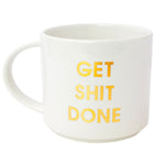 GET SHIT DONE GOLD METALLIC MUG