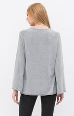 HEATHER GRAY ANGEL SWEATER