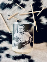 J CASH ALBUM COVER BERGAMONT/CEDARWOOD CANDLE
