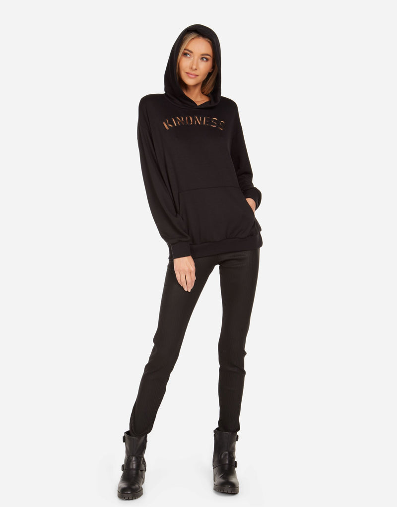 JOHANES KINDNESS CUTOUT HOODIE