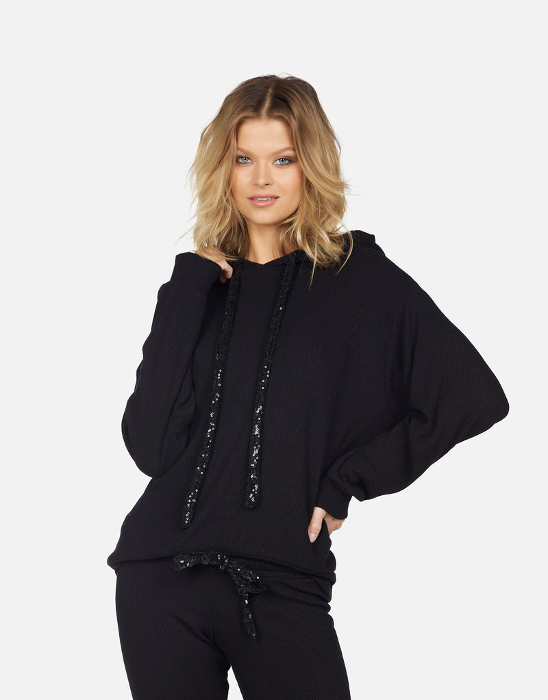 GALLOWAY- HOODIE W/ CONTRAST SEQUIN