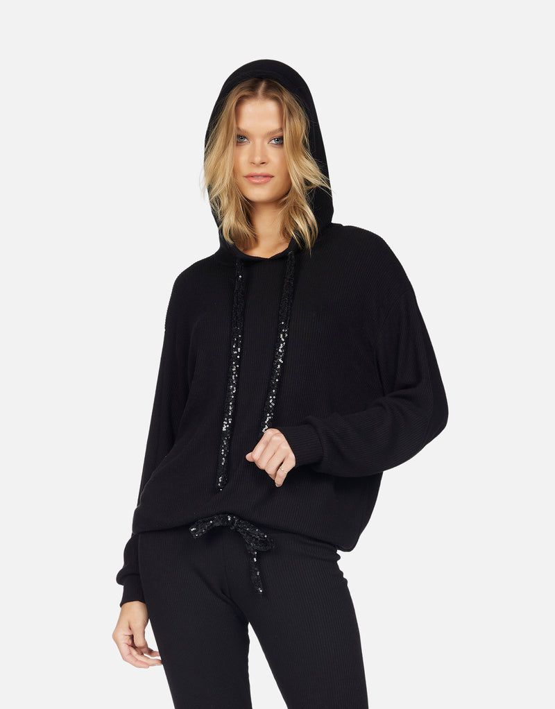 GALLOWAY- HOODIE W/ CONTRAST SEQUIN