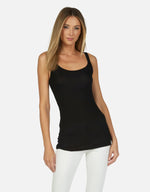 MASON CORE RIB TANK BLACK