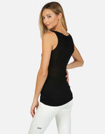 MASON CORE RIB TANK BLACK