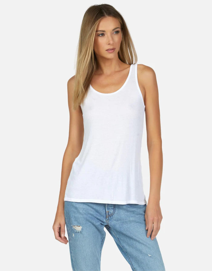 MASON CORE RIB TANK WHITE