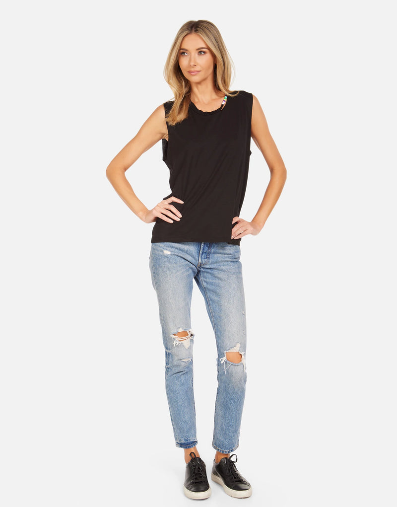 WARBY BEADED NECK TANK