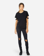 BADGLEY SS TEE W CUTOUTS