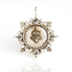 CLOISTER SACRED HEART NECKLACE SILVER