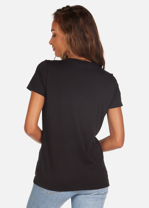 REMO CUT OUT TEE BLACK