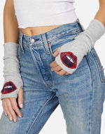 MEILANI ARM WARMERS HEATHER GREY