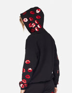 HARMONY RED FOIL LIPS HOODIE